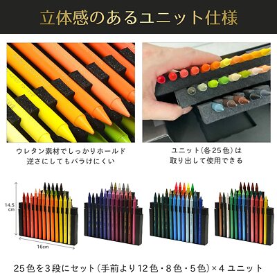 NEW SAKURA COUPY PENCIL 100 Color Black Package Edition FY100A