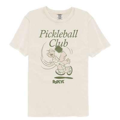 Popeye - Pickleball Club - Solid Beige Erwachsene Kurzärmlig Komfort Farbe