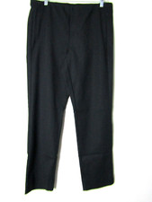 J Jill Women's NWT Black Stretch Pull On Zip Pockets Slim Leg Cropped Pants 12