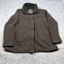 J. Jill Walnut Brown Womens Coat Jacket Pocke...
