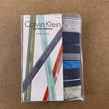 Calvin Klein Men's Small Classic Fit Blue Gray Limited Edition Hip Brief 3 Pack