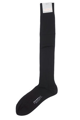 FALKE No.13 Herren Kniestrümpfe Strümpfe 39 40 schwarz black Sea Island NEU