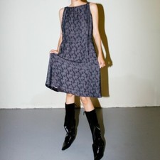 Vintage Emanuel Ungaro Floral Layered Sleeveless Dress