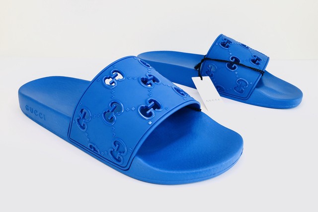 pursuit gg logo slide sandal