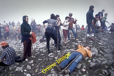Foto 12x8 Croagh Patrick Pilgerfahrt Leckanvy Ein erschöpfter Pilger ist obli um 1986
