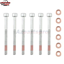 Injector Screw Retainer Bolt Washer Kit for Mercedes 6110170060 0009902907