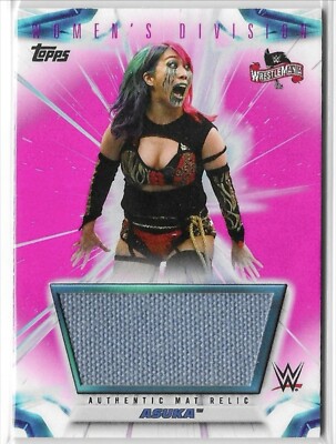 2021 Topps WWE Women's Division WrestleMania 36 Ring Mat Asuka