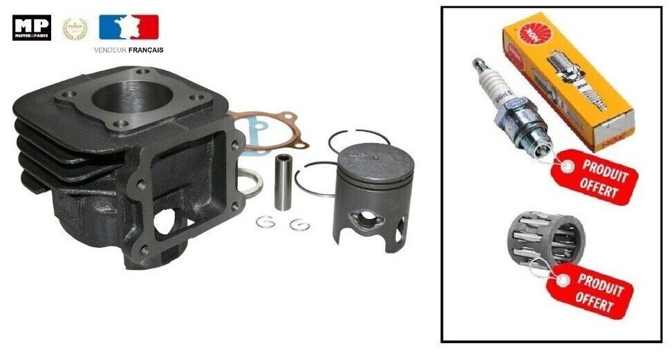 Kit haut moteur complet 50cc 2t pour scooter à refroidissement par air