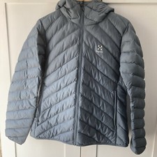 Haglofs Sarna Mimic Women’s Insulated Puffer Jacket Pale Blue/ Grey Large Bnwt