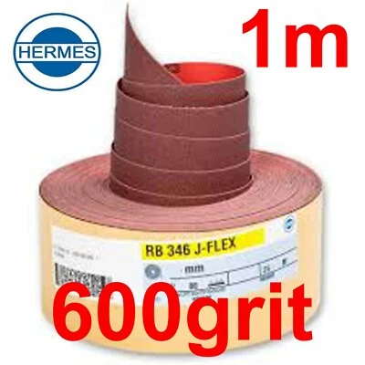 1 metre RB346 600 grit Hermes Jflex Cloth Backed J Flex Sandpaper Woodturning