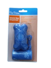 Pet Pride Waste Bag Dispenser & Refill. Attaches to any leash. Picking up easier