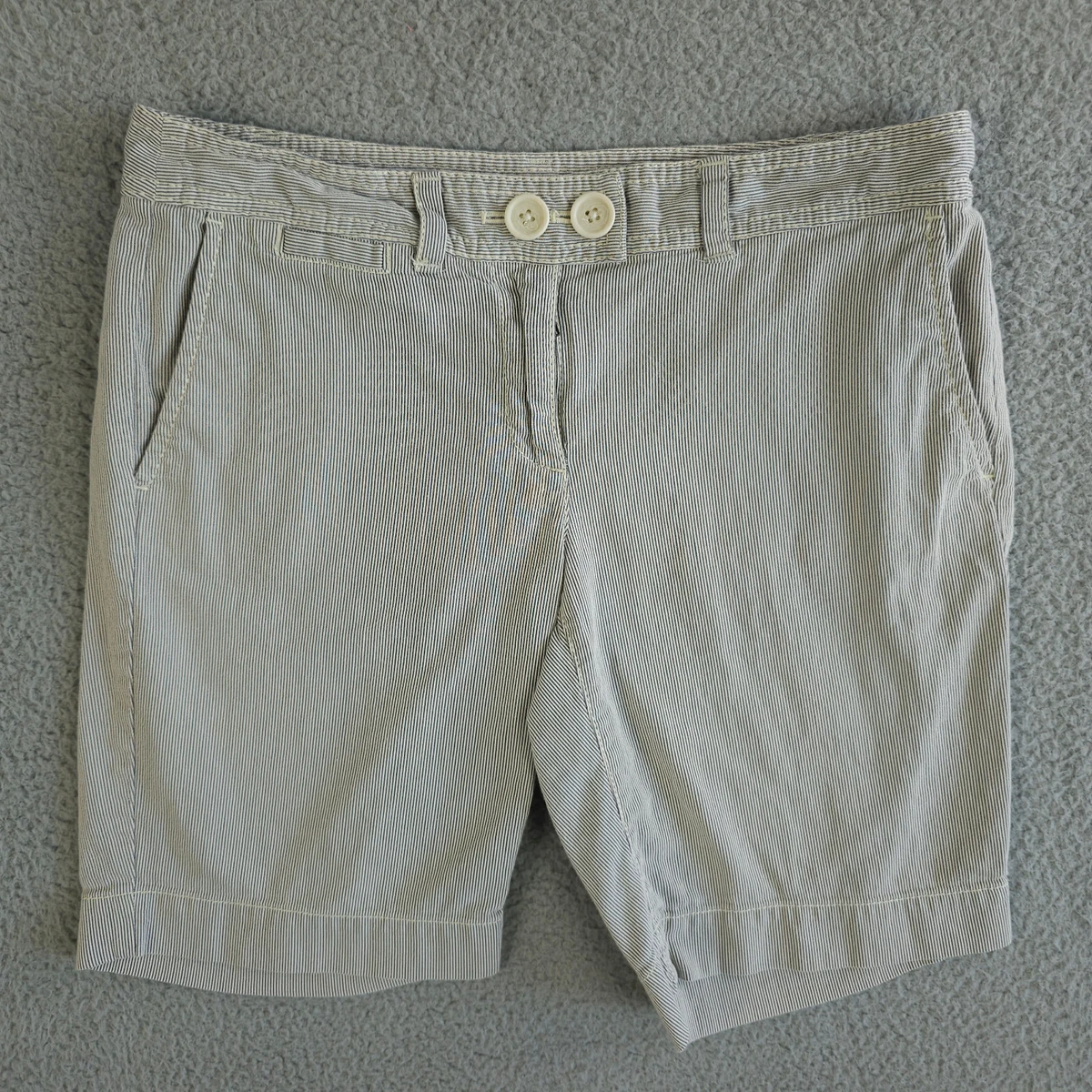 Short Rayé Bleu Et Blanc LOFT – Taille 10 Femme, Neuf Avec étiquette, Coupe Courte Et Régulière