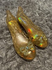 Disney Parks Princess Beauty  The Beast Light Up Costume Shoes Size 2/3