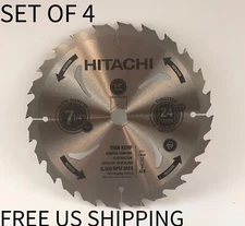 Hitachi Saw Blade Framing/ Ripping Construction 7-1/4 in x 24 Th 725212 Set of 4