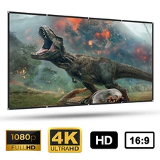 Outdoor Projection Screen 120" Washable & Portable 16:9 4K HD Home Party Theater