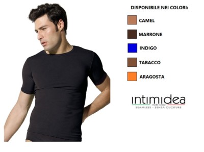 T-SHIRT UOMO INTIMIDEA IN MICROFIBRA 200042 E A