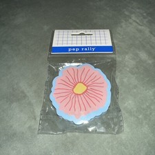 Pep rally eraser Orange Daisy. new in pack. cute eraser. colorful. Blue