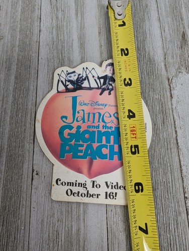 James And The Giant Peach Película Disney Pinback Botón Prendedor Video Lanzamiento Promo - Imagen 4 de 5