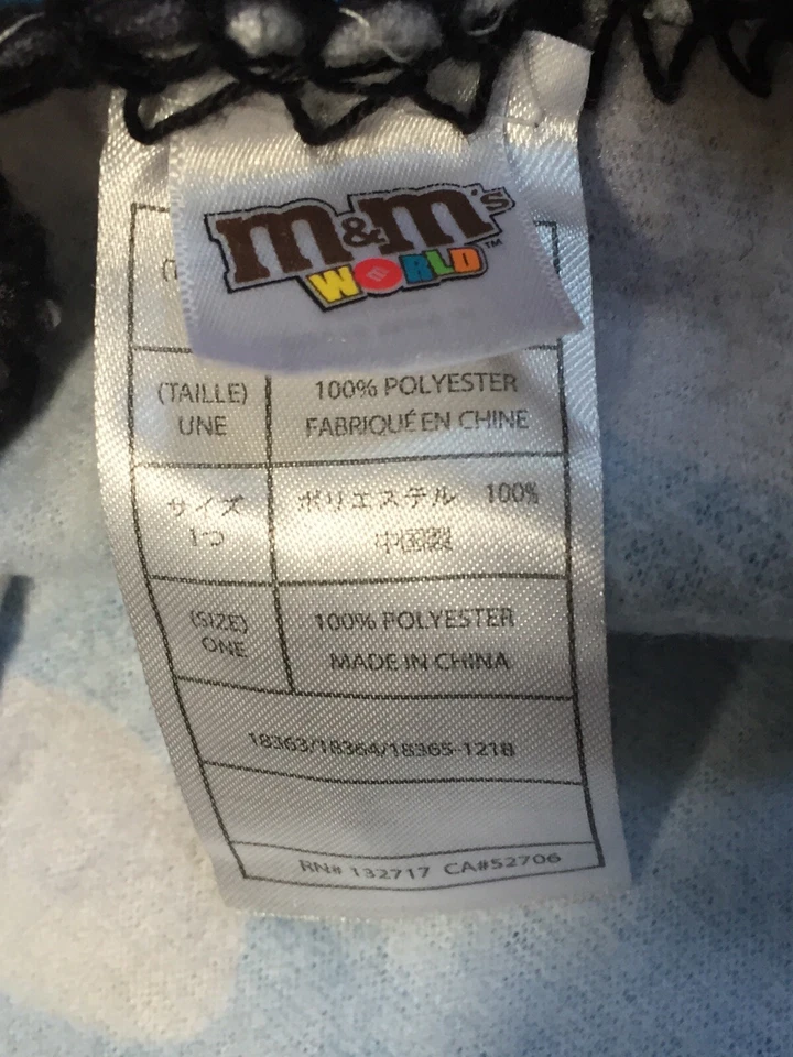 2018 M&M Big Face Characters Blanket Throw Polyester 48" x 64" Multicolor - Image 4 of 4