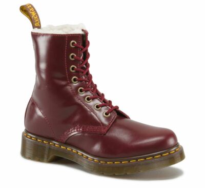 Dr Martens Hole 1460 Serena Shiraz with Fur 13239601 Lined