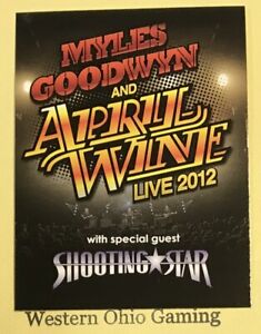 Myles Goodwin And April Wine Shooting Star Ad Card New Live 12 Honeywell Promo Ebay