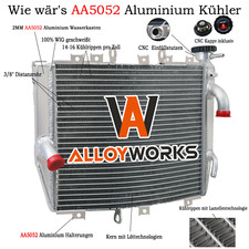 Radiatore racing alluminio per Kawasaki Ninja ZX-10R ZX10R 1000 04-2005 2004