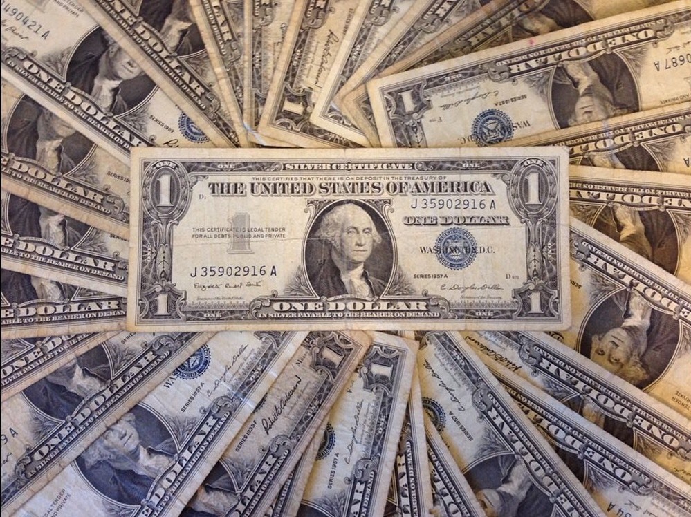 ✯1923-1957 One Dollar Note ✯ $1 Silver Certificate G-AU ✯ Bill