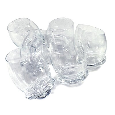 Crate & Barrel Round Rolling Brandy Snifters - 6