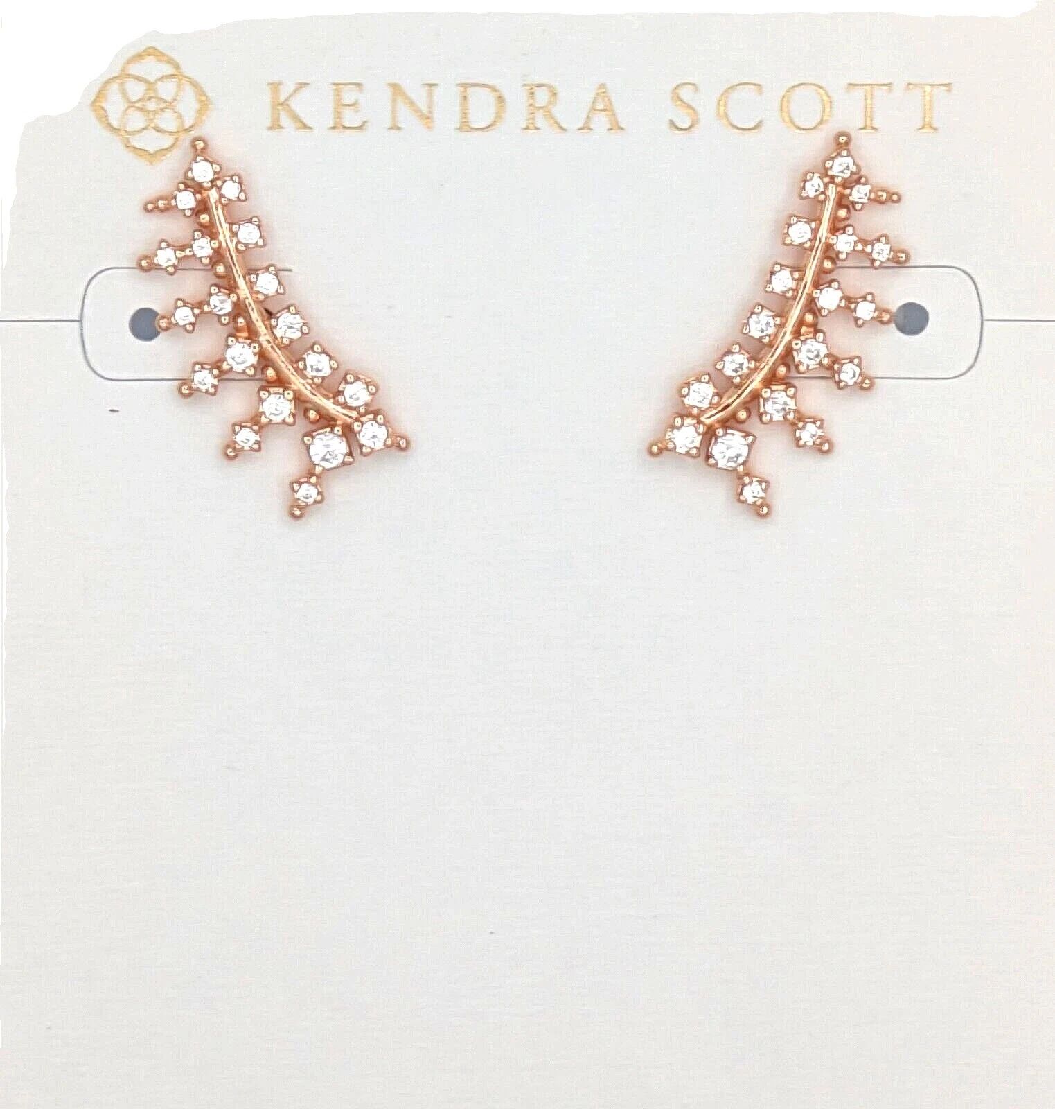 Oro Rosa Latón Kendra Scott Pendientes de Moda