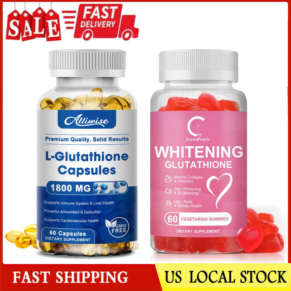 L-Glutathione Skin Whitening Pills With Collagen Natural Antioxidant Anti Aging