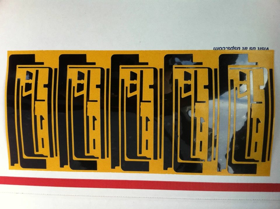 5x BLACK 3M Touch Screen Digitizer Frame ADHESIVE STICKER Strip Apple iPad 2 USA - Image 3 of 4