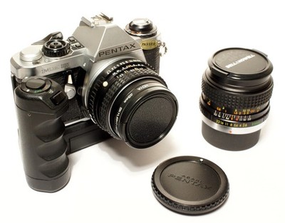 Pentax ME Super 35mm manuelle Spiegelreflexkamera + Pentax-M 50mm f/1.7 + gutes Zubehör!