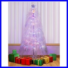 6.5ft Pre-Lit Artificial Christmas Tree, Christmas Tree with 180 LED Lights, ...