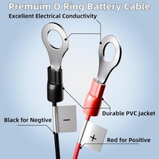 Starlink Mini 12V Battery Adapter with Step Up Converter, Battery O Ring Cable