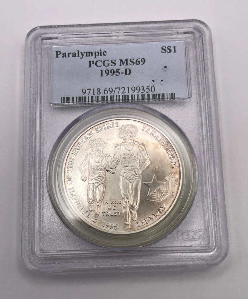 1995-D XXVI Olympiad/Paralympics Silver Dollar. MS-70 (PCGS) - Image 2 of 4