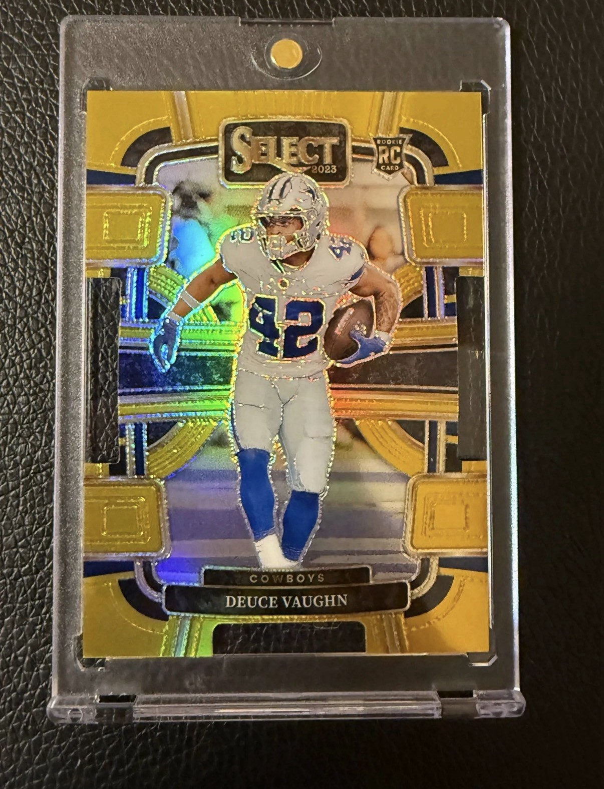 2023 Panini Select Cowboys RC Deuce Vaughn Concourse 06/10 Gold Die-Cut