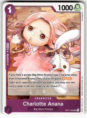 One Piece A Fist of Divine Speed Card OP11-065 Charlotte Anana