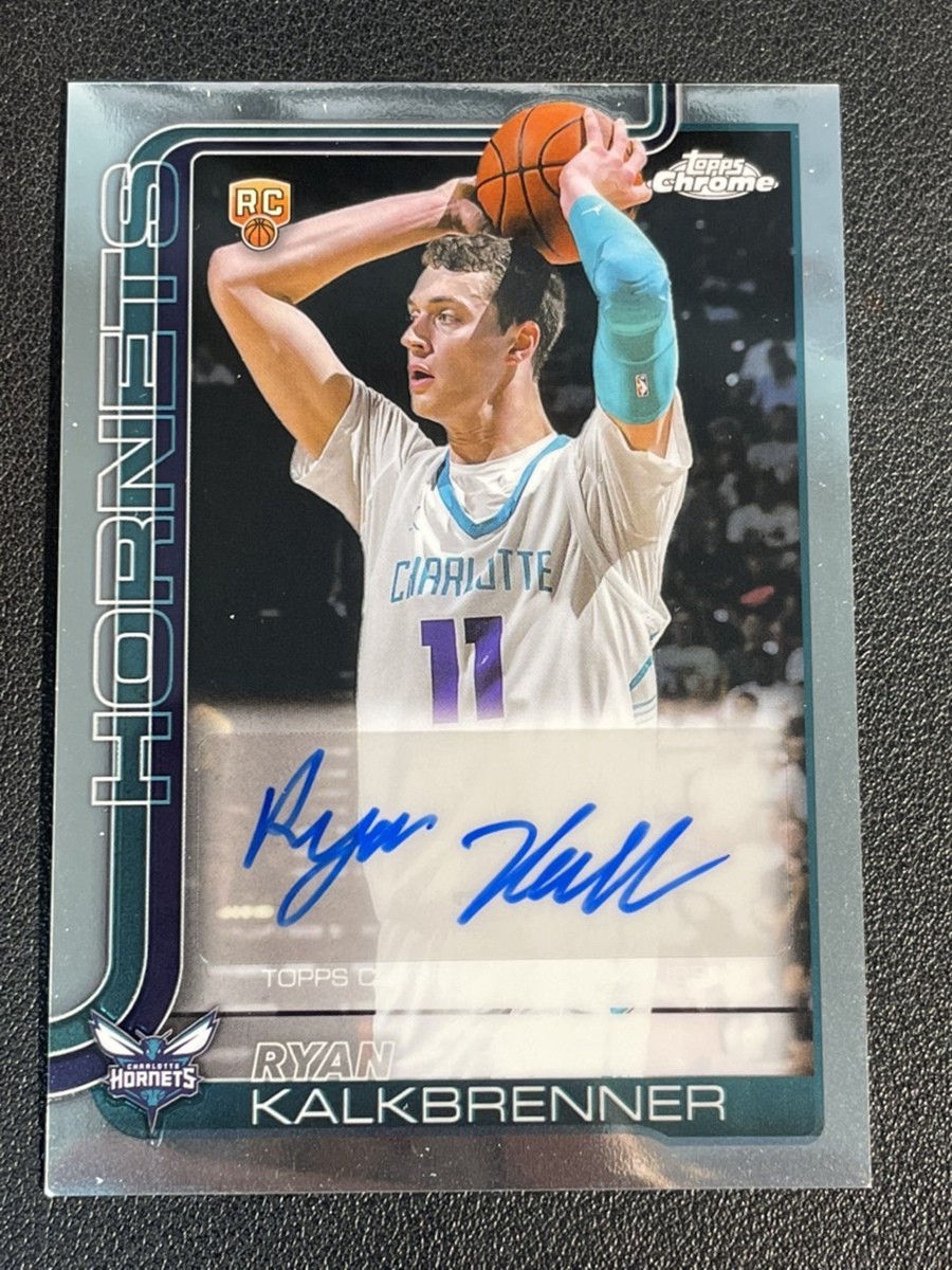 2025-26 Topps Chrome Ryan Kalkbrenner #TCAR-RK RC Rookie Autographs Auto Hornets