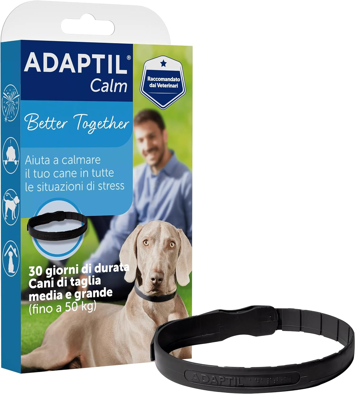 Collare M-L Cane in Nylon Alta Resistenza | Comfort Regolabile Made Italy