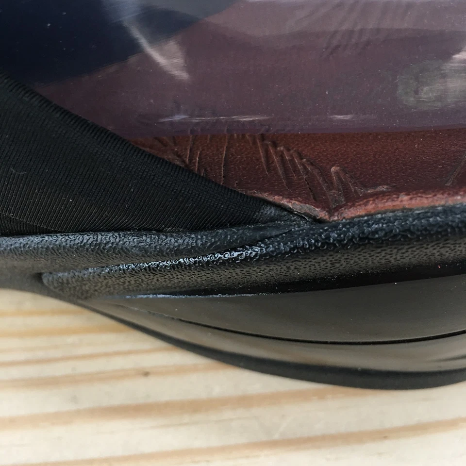 Sandalias Bzees para mujer 10 M Knockout Slide tela negra sin cordones informales tacones en bloque Foto 4 de 4