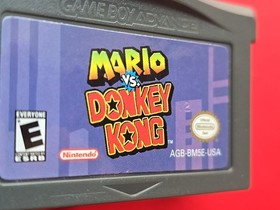 Mario vs Donkey Kong Game Boy Advance Nintendo GBA Authentic Saves Platformer
