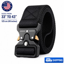 Tactical Belt for Men Quick Release Buckle Heavy Duty Military Web Rigger Belt