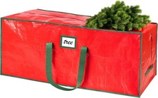 9ft Christmas Tree Storage Bag Large Heavy Duty Waterproof Tote Handles Red