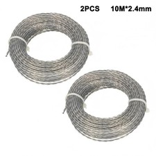 2 Sets Kernverstärkte Rasentrimmerschnur je 10 Meter Rolle für den Gartengebrauch