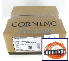 Corning CCH-CP12-A8-P03KH Pigtailed Fiber Panel, 6 LC Duplex OM1 MM STSI