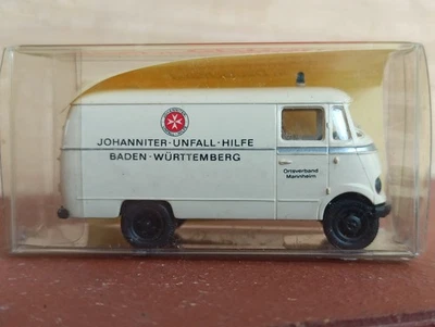 -NEU- BREKINA H0 1:87 Mercedes Benz MB L 319 Kasten JOHANNITER UNFALL HILFE BW - Bild 1 von 3