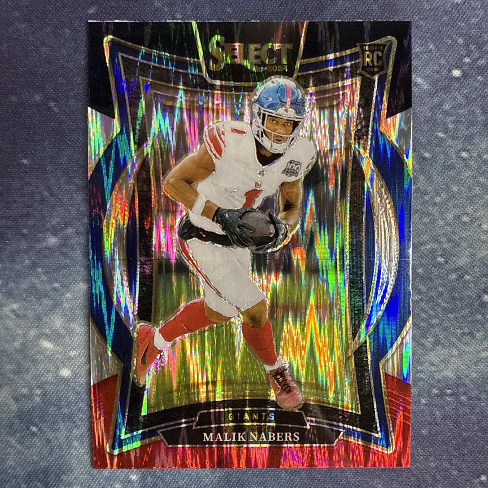 2024 Panini Select - Concourse Malik Nabers #29 Black & Red Shock Prizm (RC)