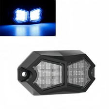 80led Car Strobe Flashing Warning Light Bar Amber White Emergency Dash Lamp 12v