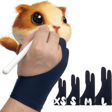 AKX Artist Glove, Palm Rejection Drawing Glove for Graphic Tablet, Ipad - Smudge
