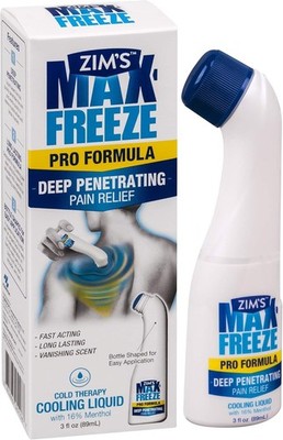 Zim'S Max Freeze Pain Relief Topical Analgesic Cooling Liquid for Muscles and Jo